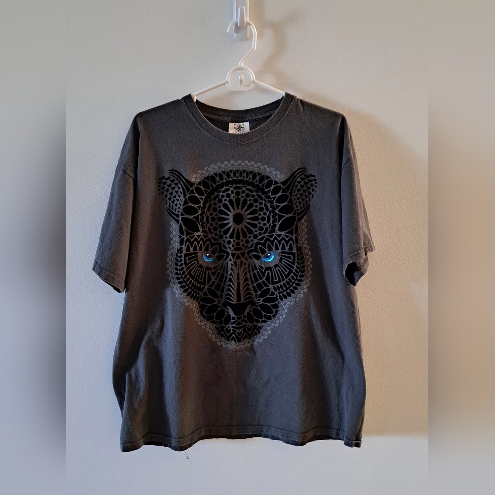 Karani Art Black Panther T-Shirt Short Sleeves SZ XL